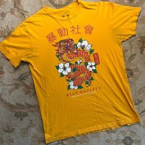 Riot society dragon graphic tee